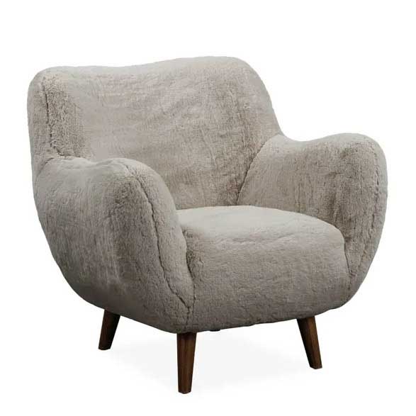 Capulet Globe Accent Chair - Coyote Fur